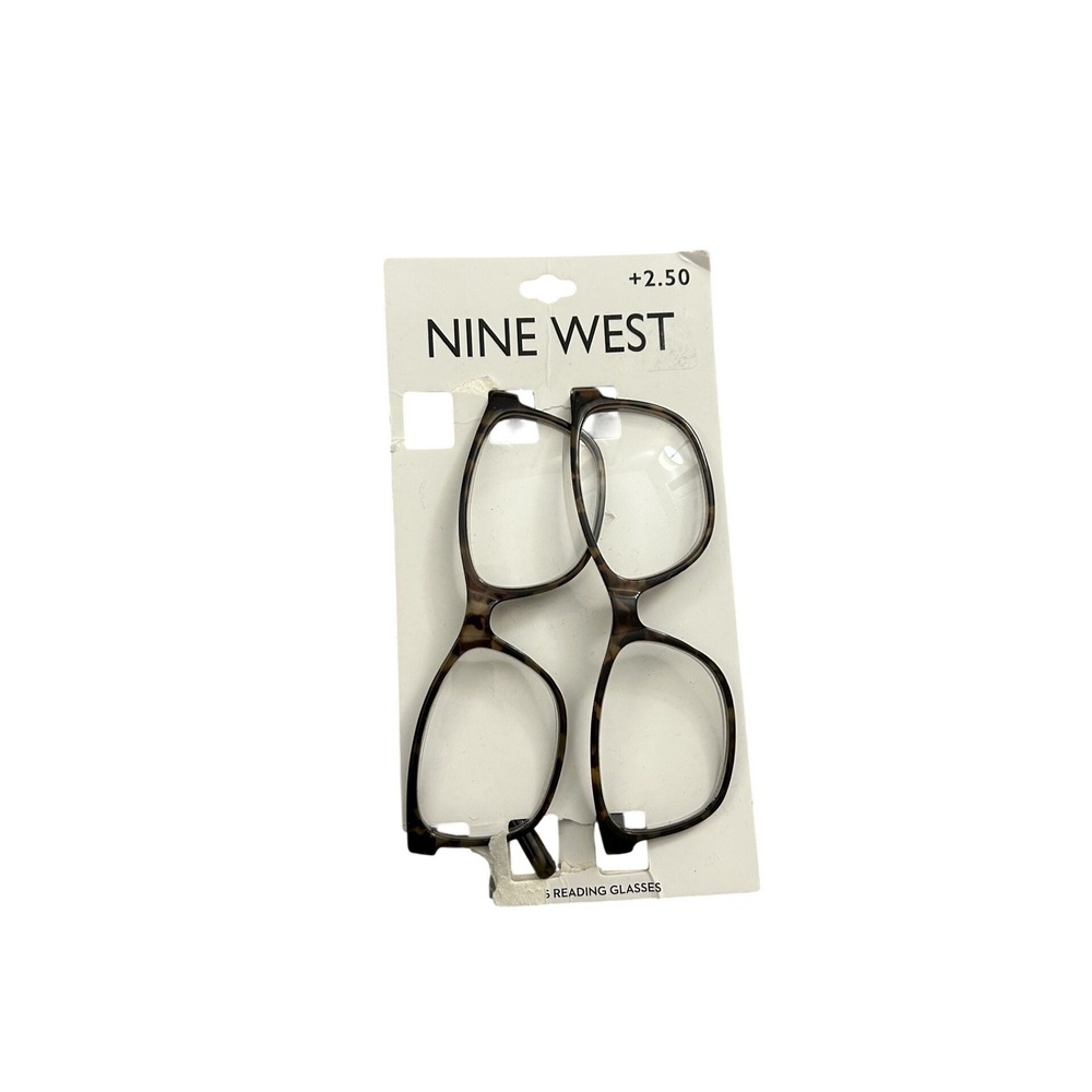 Nine West‎ Reading Glasses Womens +2.50 Brown Tortoise Mauve New 2-Pack Readers